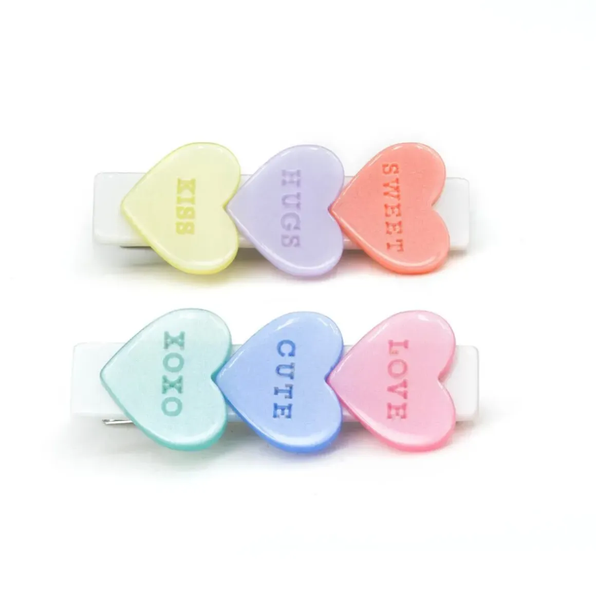 CANDY HEARTS CLIPS SET OF 2