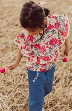 CELIA ENDLESS FLOWERS BLOUSE