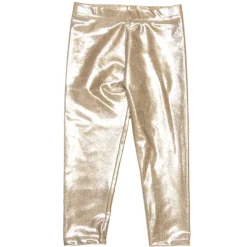 CHAMPAGNE METALLIC LEGGINGS
