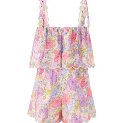 CHARLOTTE EMBROIDERED ROMPER