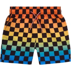 CHCKERED SWIM TRUNKS