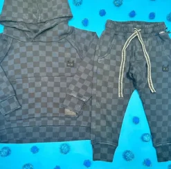 CHECKERED FIRSTXLAST SWEATPANTS
