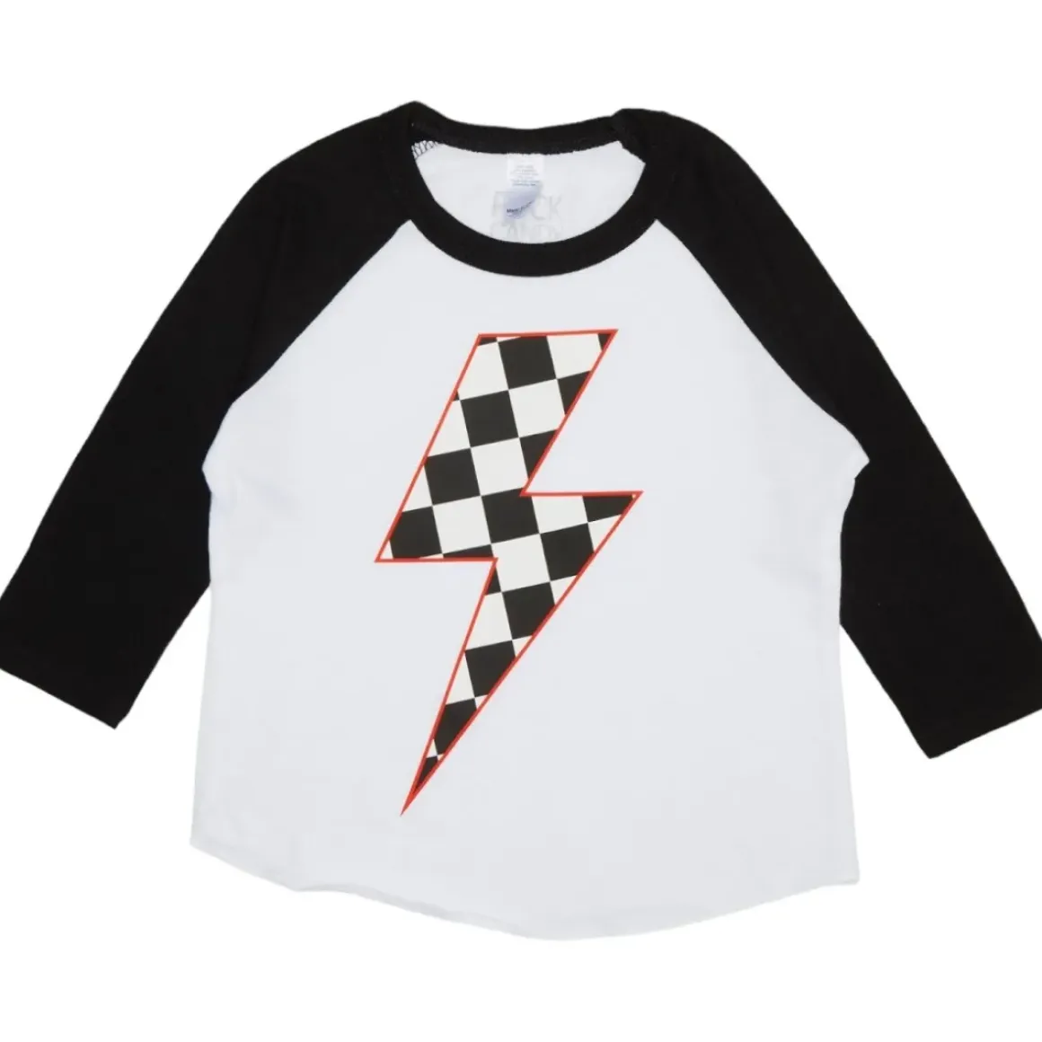 CHECKERED LIGHTNING RAGLAN TSHIRT