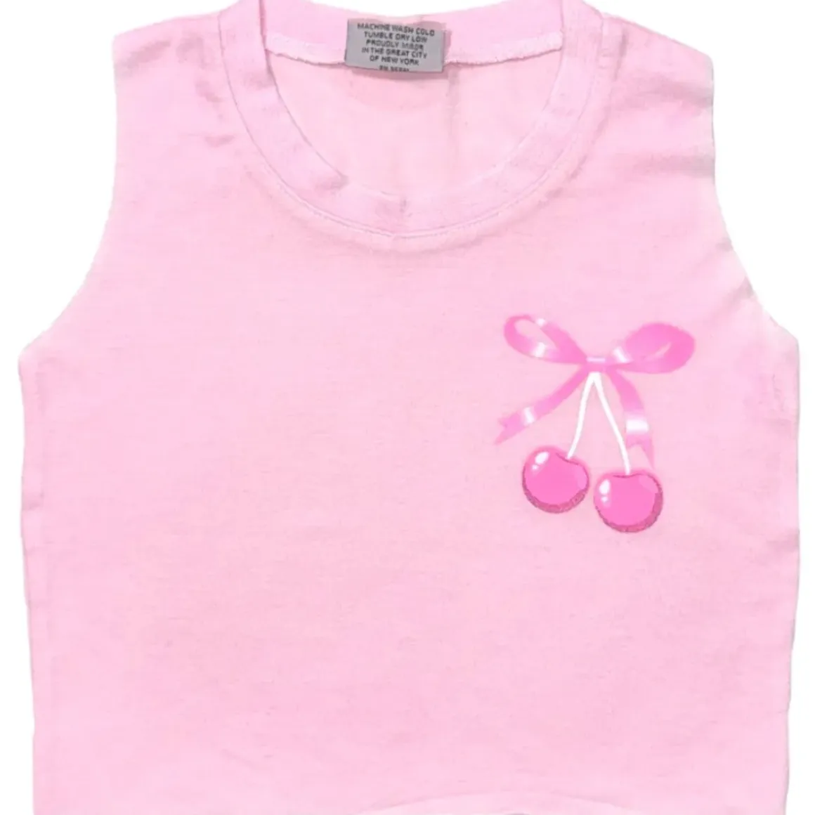 CHERRIES BOWS TANK TOP