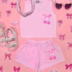 CHERRIES BOWS TANK TOP