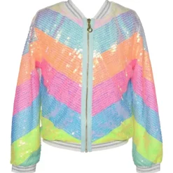 CHEVRON SEQUIN JACKET