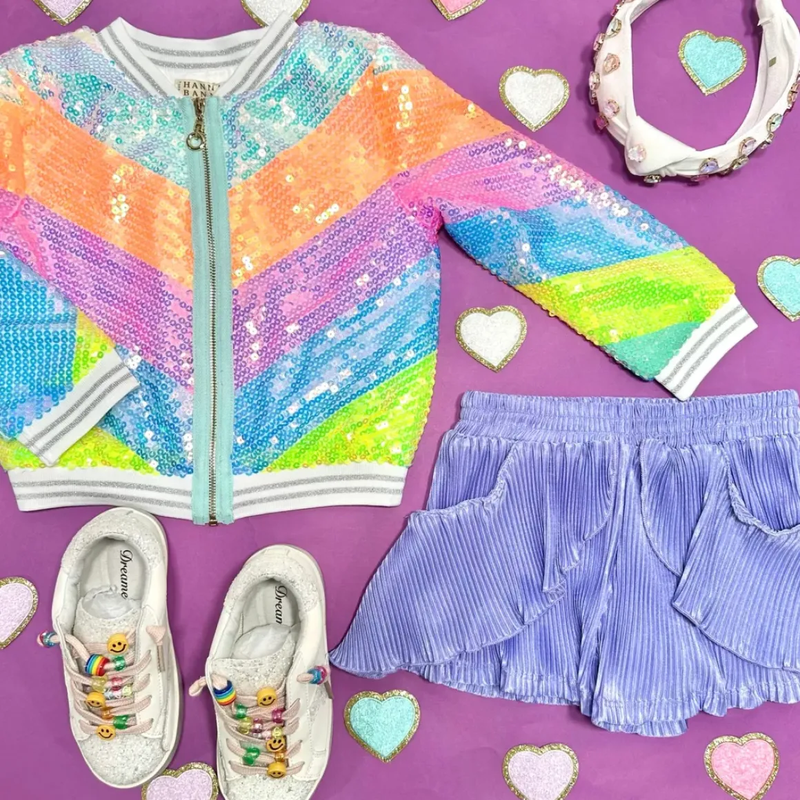 CHEVRON SEQUIN JACKET