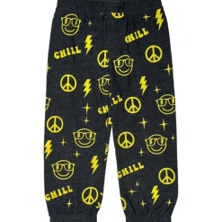 CHILL SMILEY & LIGHTNING SWEATPANTS