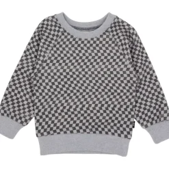 COAST TO COAST CHECKERED SWEATSHIRT