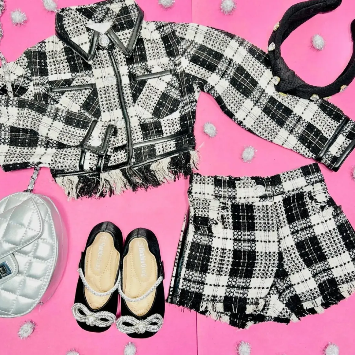 COCO JACKET, LONG SLEEVE TOP, AND SHORTS SET