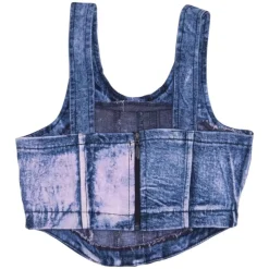 COLORED DENIM TANK TOP
