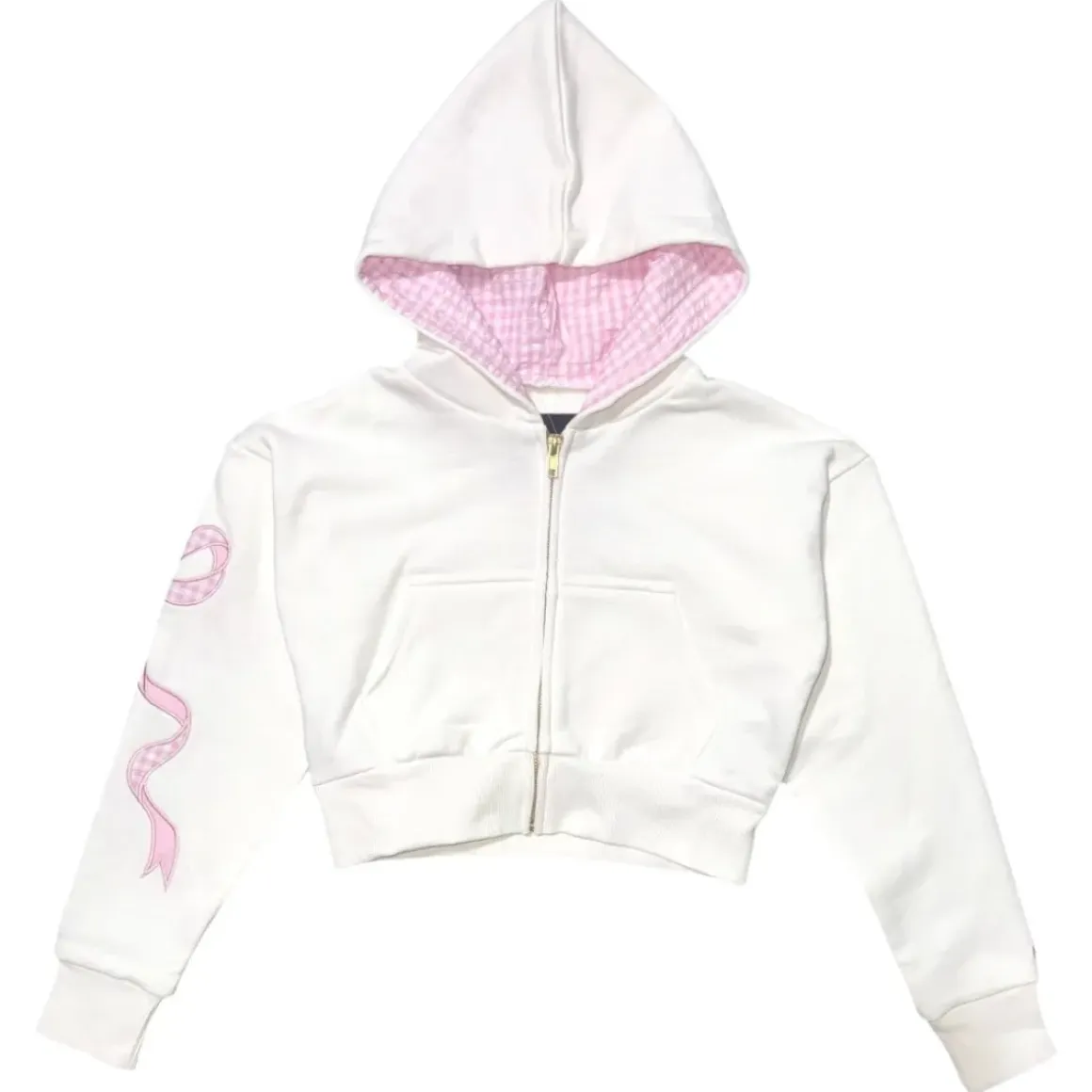 COQUETTE BOW DYLAN ZIP UP HOODIE
