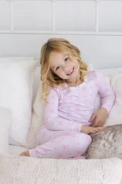 COQUETTE BOWS LONG SLEEVE PJS