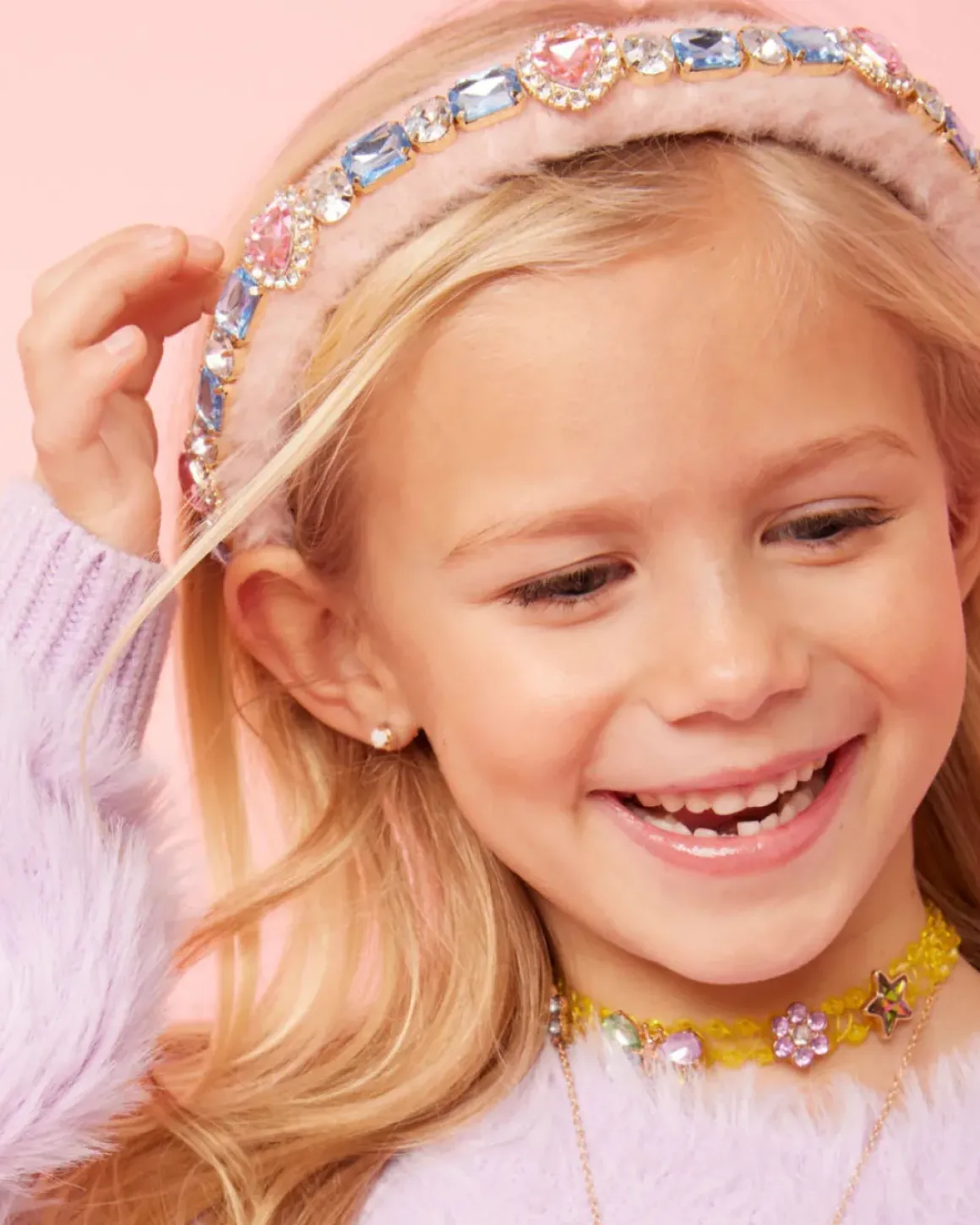 COTTON CANDY JEWELED HEADBAND