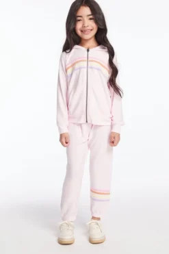 COZY KNIT STRIPE SWEATPANTS