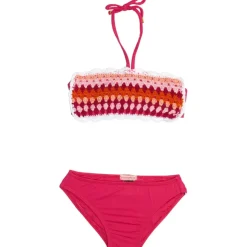 CROCHET BANDEAU TWO PIECE BIKINI