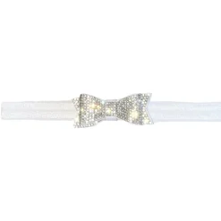 CRYSTAL BOW ELASTIC HEADBAND