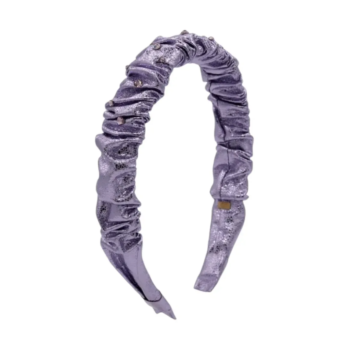 CRYSTAL METALLIC SCRUNCHY HEADBAND