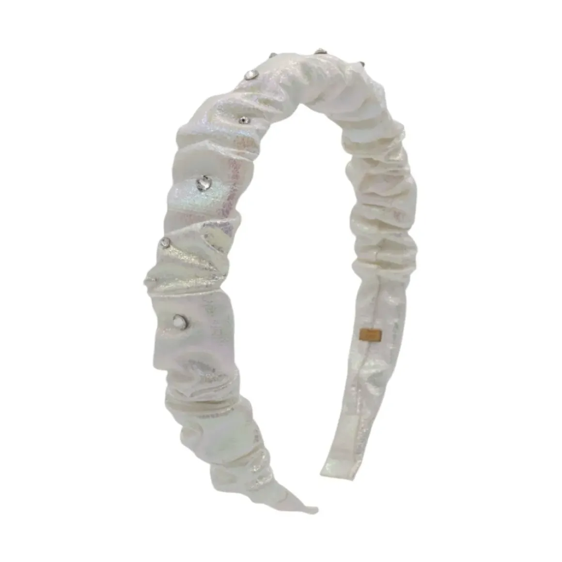 CRYSTAL METALLIC SCRUNCHY HEADBAND