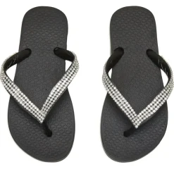 CRYSTAL STONE FLIP FLOP SANDALS
