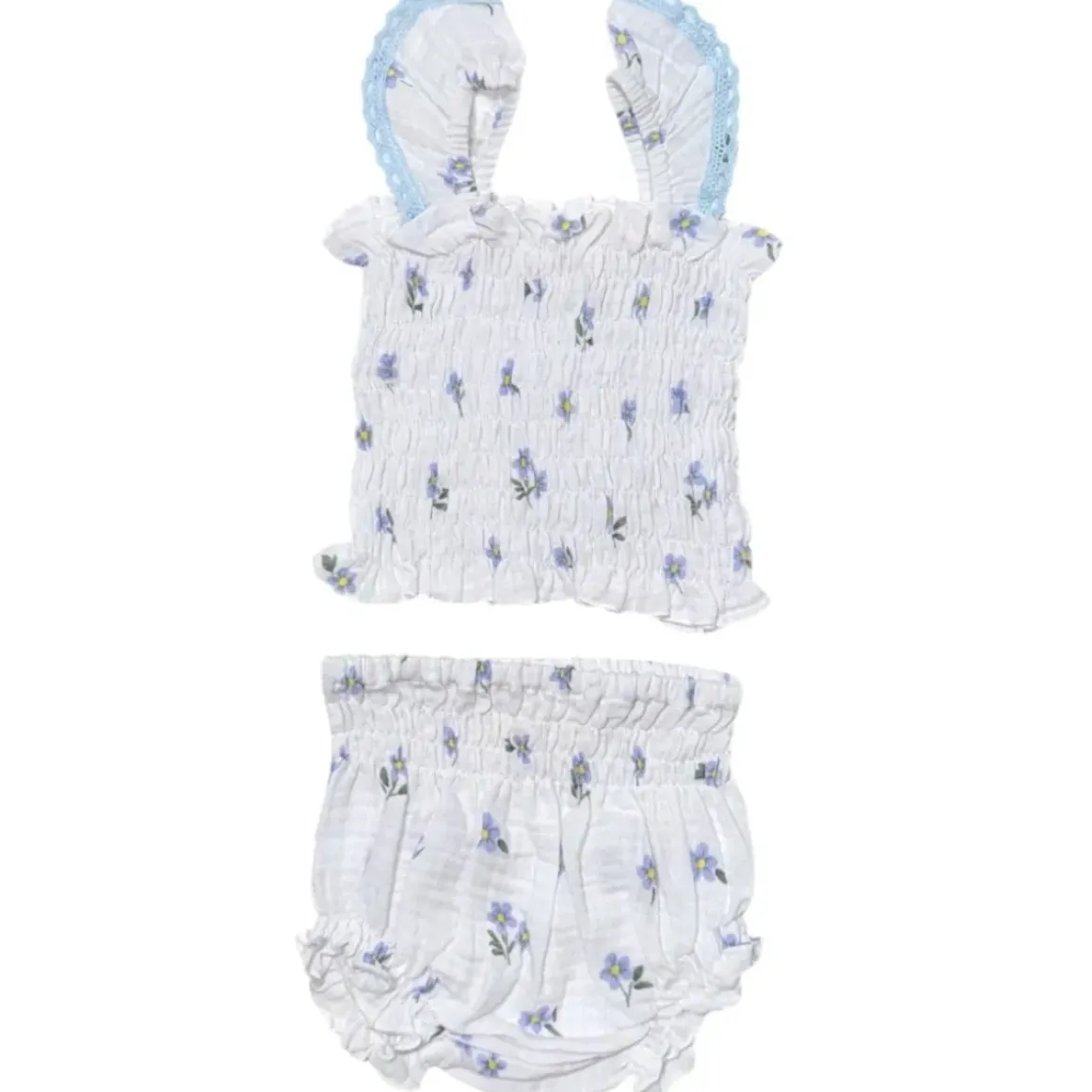 DAFFODIL SMOCKED TOP AND BLOOMERS SET