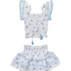 DAFFODIL TOP AND RUFFLE SKIRT SET