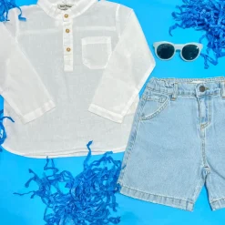 DENIM BERMUDA SHORTS