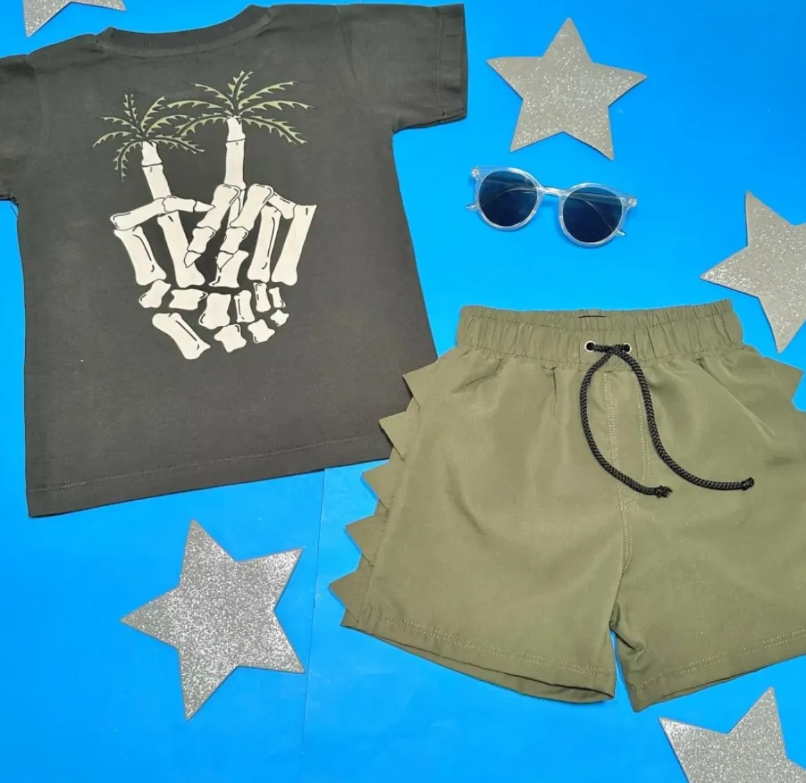 DINO SPINE SWIM TRUNKS