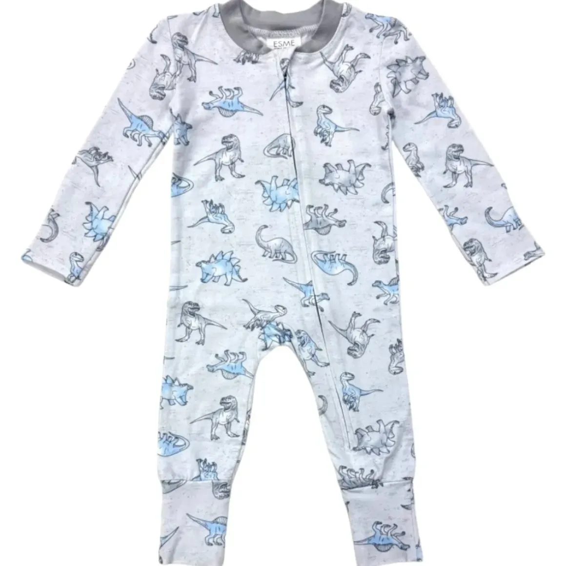DINOSAUR ZIP FOOTIE