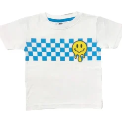 DRIP SMILEY CHECKERED TSHIRT