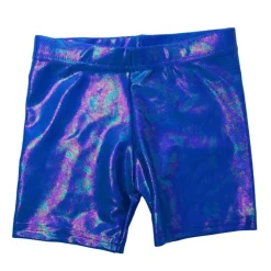 ELECTRIC METALLIC BIKER SHORTS