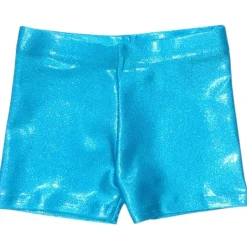 ELECTRIC METALLIC BIKER SHORTS