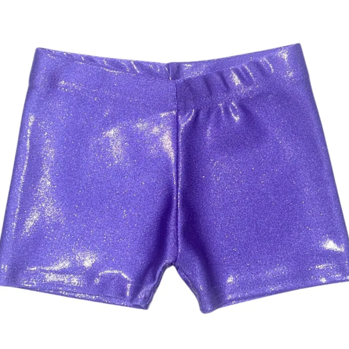 ELECTRIC METALLIC BIKER SHORTS