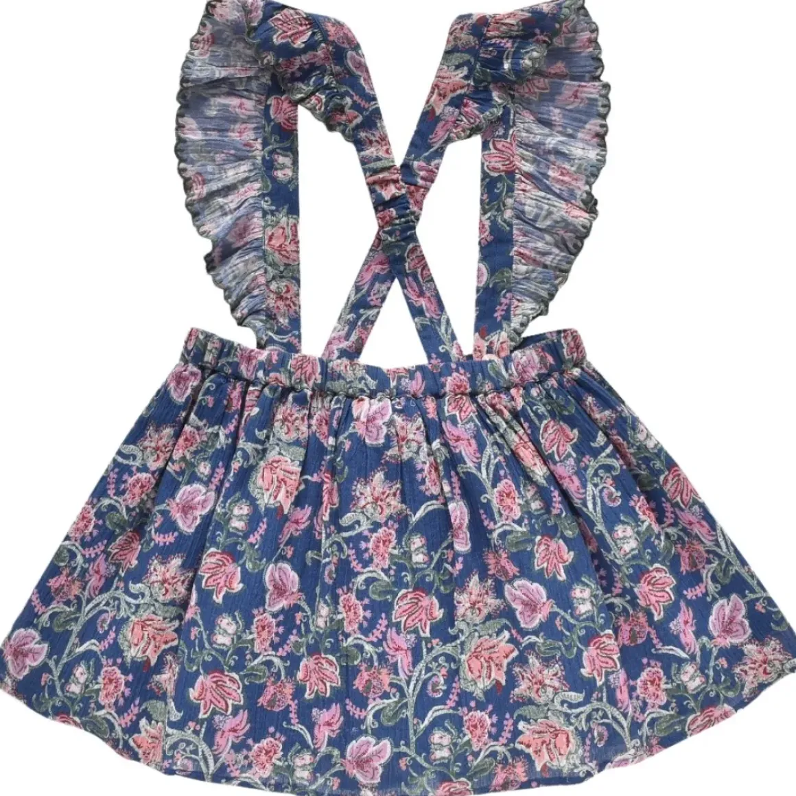 ELEONOR WILD FLOWERS SKIRT W/ SUSPENDERS