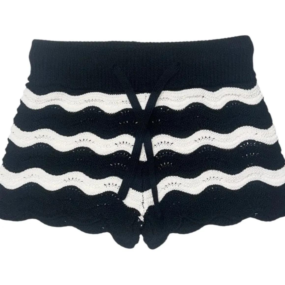 ELIORA CROCHET ZIGZAG SHORTS