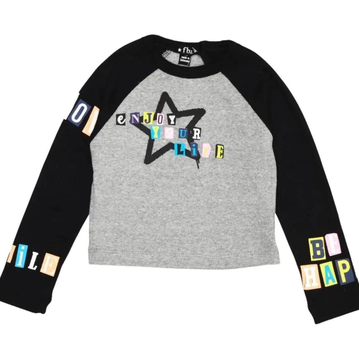ENJOY YOUR LIFE STATS RAGLAN LONG SLEEVE TSHIRT