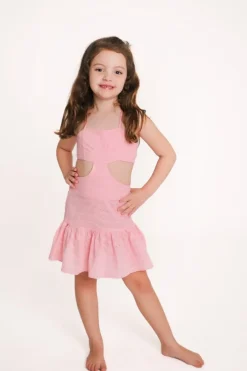 EYELET TINA DRESS