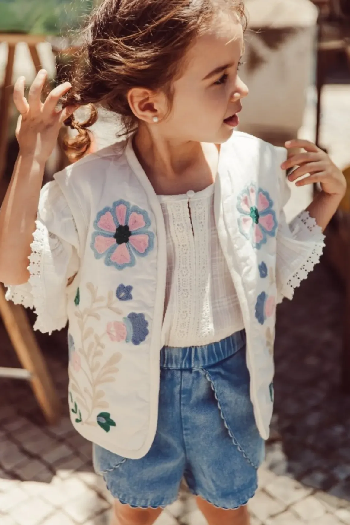 FELIZA LACE TRIM TOP