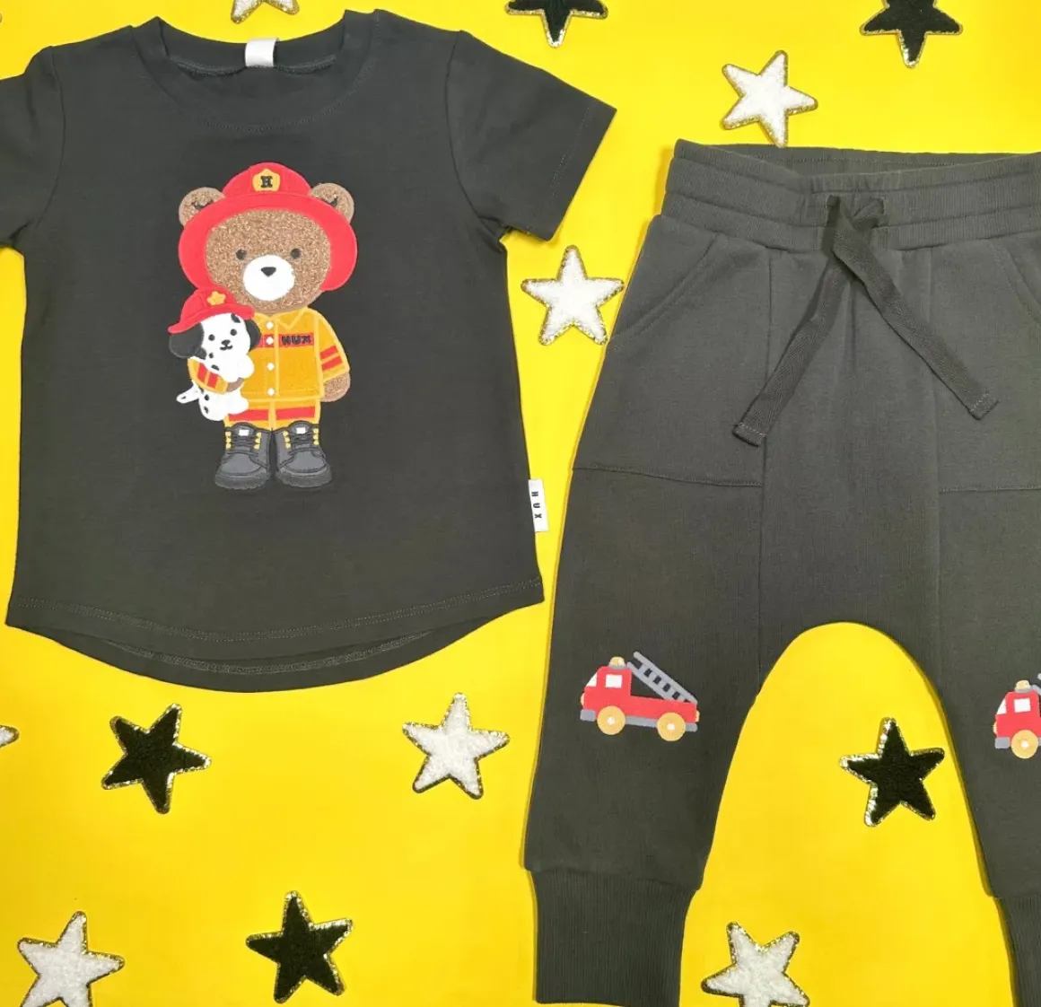 FIRETRUCKS DROP CROTCH LIGHTWEIGHT SWEATPANTS