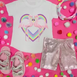 FLAMINGO HEART TSHIRT