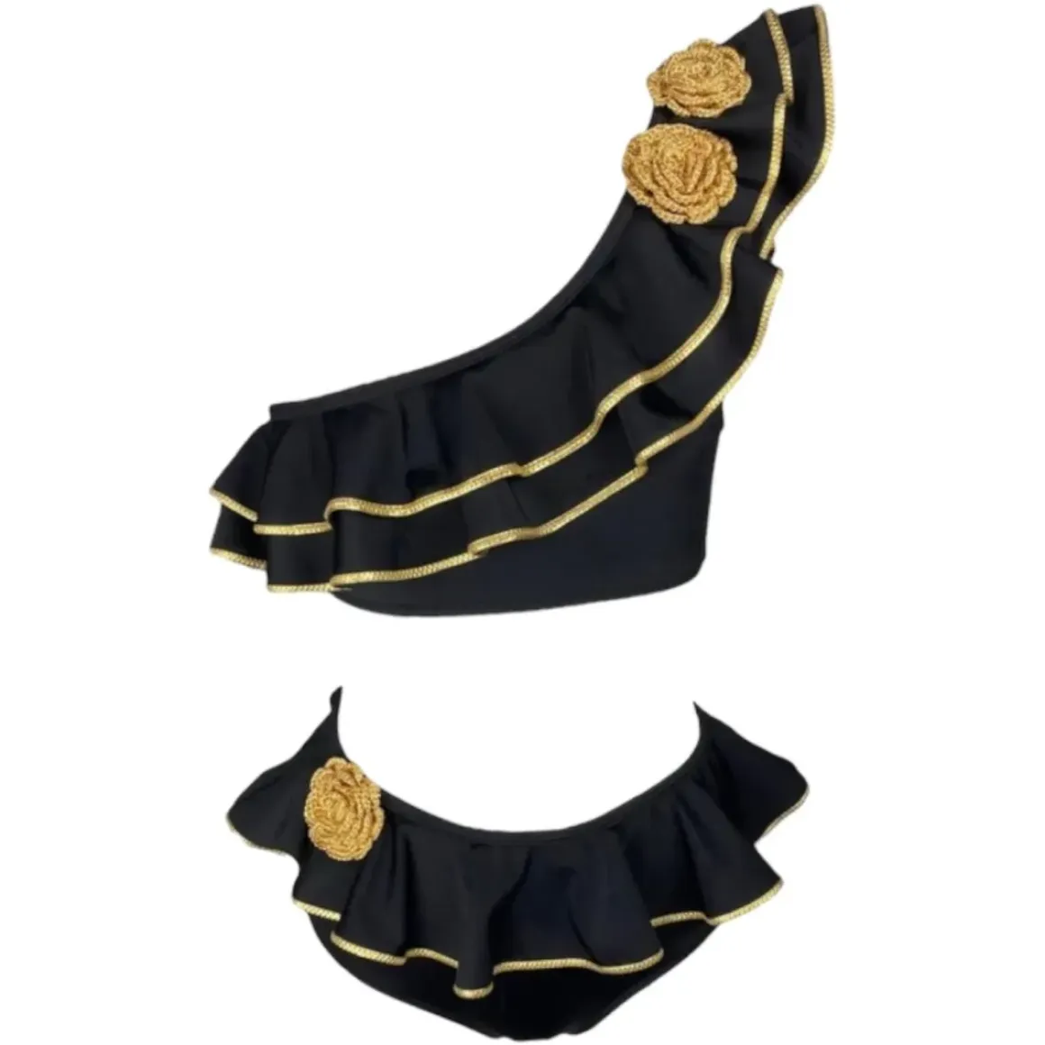FLEUR RUFFLE TWO PIECE BIKINI