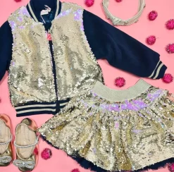 FLIP SEQUIN SKIRT