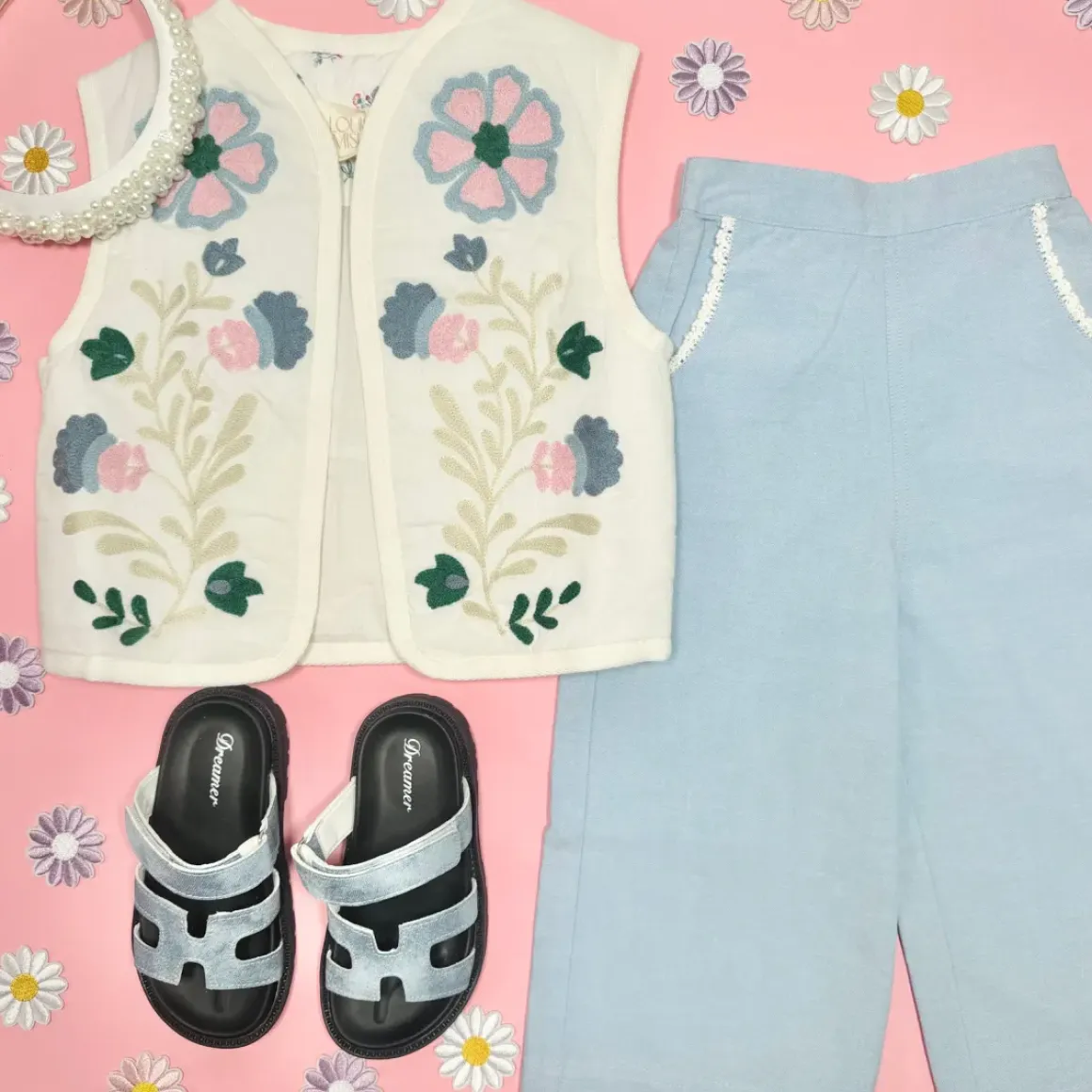 FLOR CHAMBRAY PANTS