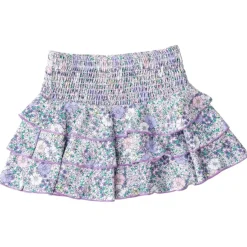 FLOWER POWER RUFFLE SKIRT