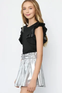 FLUTTER SLEEVE TOP