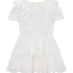 FREYA LACE RUFFLE DRESS