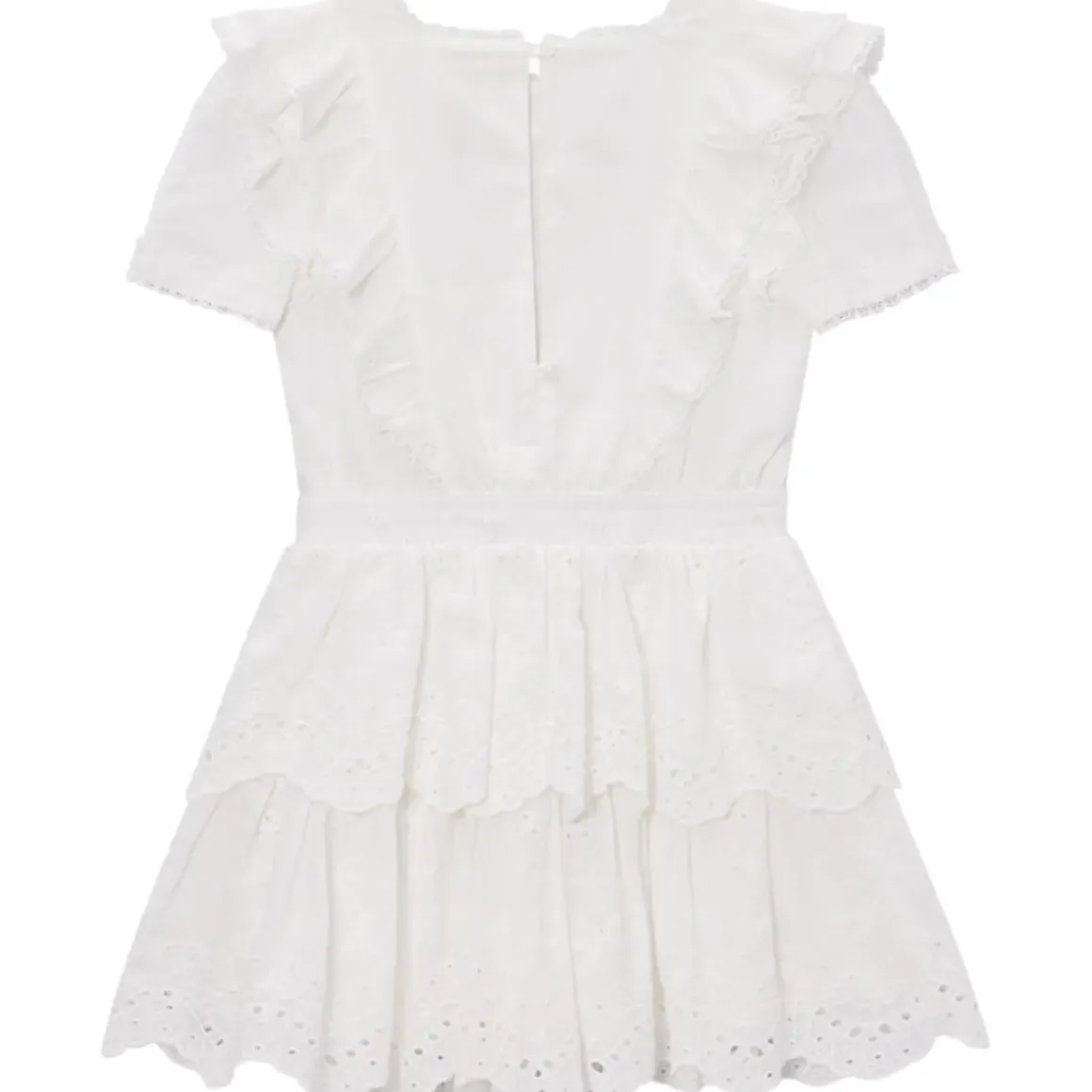 FREYA LACE RUFFLE DRESS