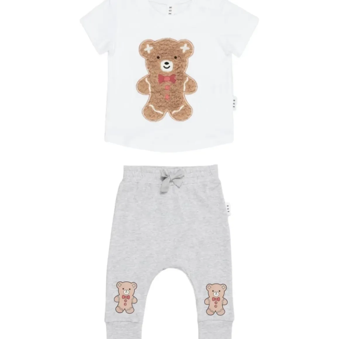 FUZZY GINGERBREAD TSHIRT AND PANTS SET
