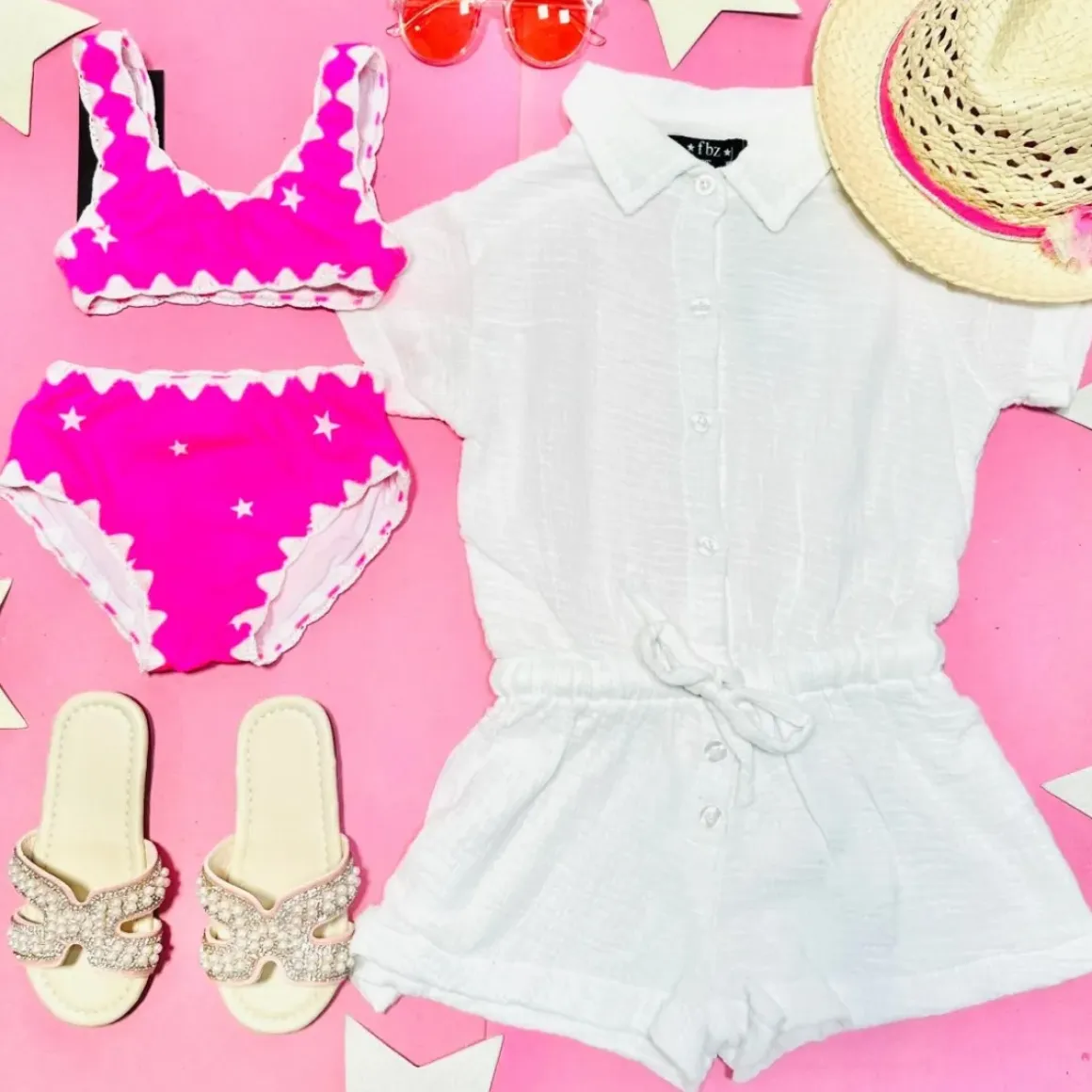GAUZE BEACH COVER UP ROMPER