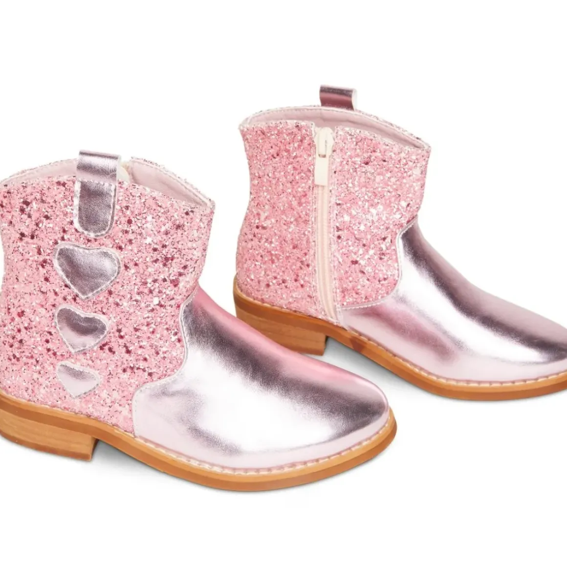 GEORGIA GLITTER HEART BOOTS